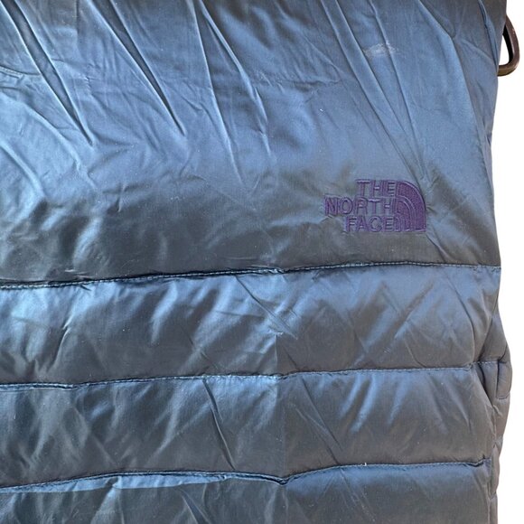 The North Face Down Quilted Puffer Vest Women's Size Large Feather 550 Blue - Picture 13 of 14